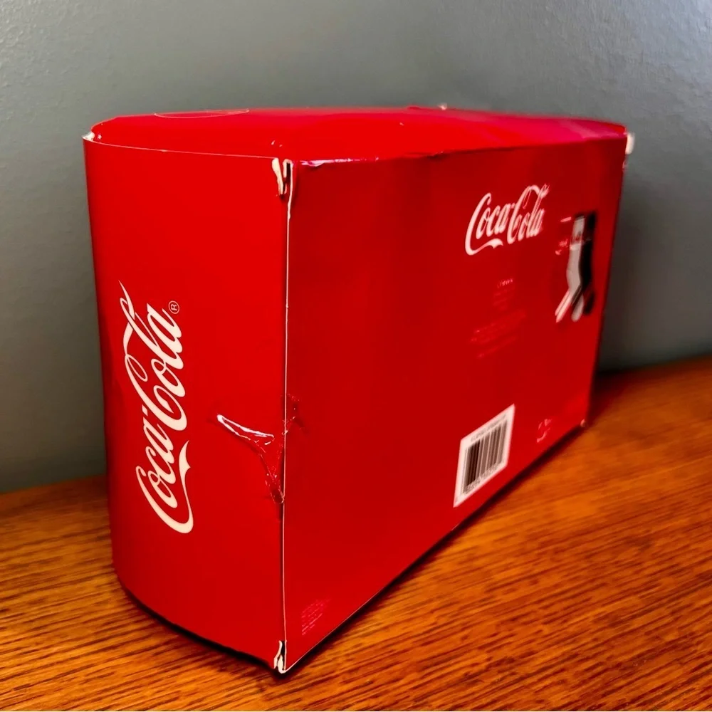 COCA COLA Crew Socks 3 Pack Gift Box Classic Diet Coke Zero NWT Size 4 -10